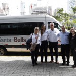 Rosa Masgrau, Natália Strucchi e Roy Taylor, do M&E, com Antonio Rubens e Lara Bohm Borges, da Santa&Bella Turismo Receptivo