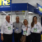 Roy Taylor, Rosa Masgrau e Natalia Strucchi, do M&E, com Claudio Dias, da Santa & Bella Turismo Receptivo