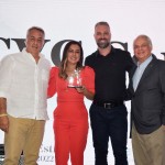 Sylvio Ferraz, Marcela Sacramento e Fabrício Romero, da CVC Corp, com Orlando Giglio, diretor da Iberostar