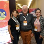 Tania Silva, Lucien Primon e Elisete Silva, da Elitran Turismo