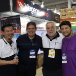 Walter Onishi, da ViMagensPromo, Erodilso Martello, da ANV Travel, Michael Barkoczy, da ETS, e Adonai Arruda Filho, da BWT