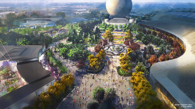 Com novas áreas e atrações, Disney avança na maior transformação da história do Epcot 3 communicore plaza epcot commincore hall epcot world showcase gardens disney Com novas áreas e atrações, Disney avança na maior transformação da história do Epcot