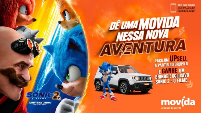 Movida realiza promoção com brindes de 'SONIC - o Filme' - Mundo