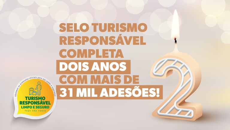'Selo Turismo Responsável' completa dois anos com mais de 31 mil adesões 1 74418bb8-419c-4cda-9843-be810f19cd83