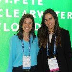 Andrea Gabel, de St. Pete & Clearwater, com Fernanda Paranhos, da CVC