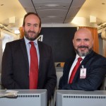 Andrea Taddei, diretor de Ópera da ITA Airways no Brasil e Murilo erente de Vendas da companhia aérea