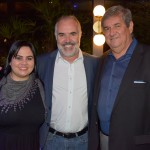 Carolina Verza, da Hello Connection; Rogério Linguanotti; e  Paulo Longobardo, da Hello Connections