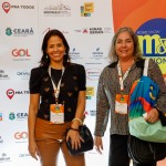 Thatiana Carvalho, da Travel Addicts Brazil, e Adriana Leão, da Dantur