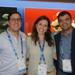 Fernanda Sahade, da New Age, com Martin Diniz e Renato Gonçalves, da Universal