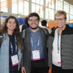 Giulliana Mesquita e Paulo Biondo, da Azul, com Barbara Picolo, da ETS