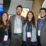 Leonardo Fontes, do SeaWorld, com Luiza Leopoldo, Giulliana Mesquita e Paulo Biondo, da Azul Viagens