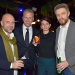 Leonardo Scandola, da Filippo Berio; Cesar Alarcon, da Pirelli; Livia Satullo, vice Cônsul da Itália; e Mirko Nuccio, da Pirelli