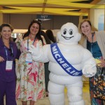 Lucia Helena, da Nice Via Apia, Rafaella Brown, do Visit Florida, e Lucia Motta, da Nice Via Apia, com o Michelin