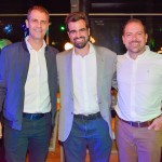 Marvio Mansur, Vitor Megale e Rodrigo Martines, da CVC Corp