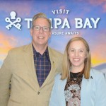 Patrick Harrison e Stefanie Zinke, de Visit Tampa Bay