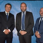 Pierfrancesco Carino, vice-presidente de Vendas; Andrea Taddei, diretor de Operações; e Murilo Cassino, gerente de Vendas da ITA Airways