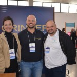 Priscila Ferreira, da Integração Trade; Wesley Lavezzo, da Orinter; e Celio Ribeiro, da Recanto Cataratas