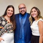 Sabrina Moretti, diretora de Vendas e Marketing na R11 travel; Thiago Abravanel, cantor e ator; e Gabriela Leonardo, coordenadora de marketing na R11 travel