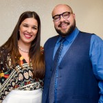 Sabrina Moretti, diretora de Vendas e Marketing na R11 travel com Thiago Abravanel, cantor e ator