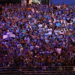 Torcida acompanha as toadas do Caprichoso