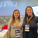 Vanessa Yamada e Patrícia Souza, representantes do Club Med na Feira EBS 2022