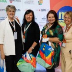 Carla Medeiros, da Collection Hotels, Vania bangoim, da VRGTUR, Mila G e Valeria Amaral, da Brasilia Viagens