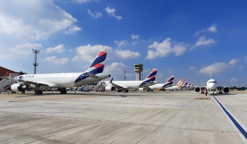 Congonhas e Santos Dumont devem superar movimentação pré-pandemia em julho 1 aeroporto azul gol latam aeronave infraero
