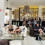 Tanto a interação com o bingo quanto os jogos na área do bar foram desfrutados pelos agentes