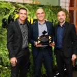 Marcelo Quaiatti, do Bradesco, entre Alexandre e Renato Kiste, da Shift