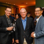 Roy Taylor, do M&E, entre Alexandre Pinto e Marcel Ito, da Shift Roy Taylor, do M&E, entre Alexandre Pinto e Marcel Ito, da Shift
