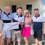 Suheila Morales, da ViagensPromo; Michael Barkoczy, da ETS; Valter Onishi, da Viagens Promo; Flóris Chieregatti, da Vero Viagens; e Renato Alves, da ViagensPromo