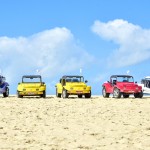 Mais de 30 buggys foram necessários para transportar os agentes de viagens durante o passeio pelas dunas