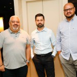 Alex Gondim, da ViagensPromo, Daniel Caturani, da Viajanet, e Denis Henrique, da Visual Turismo