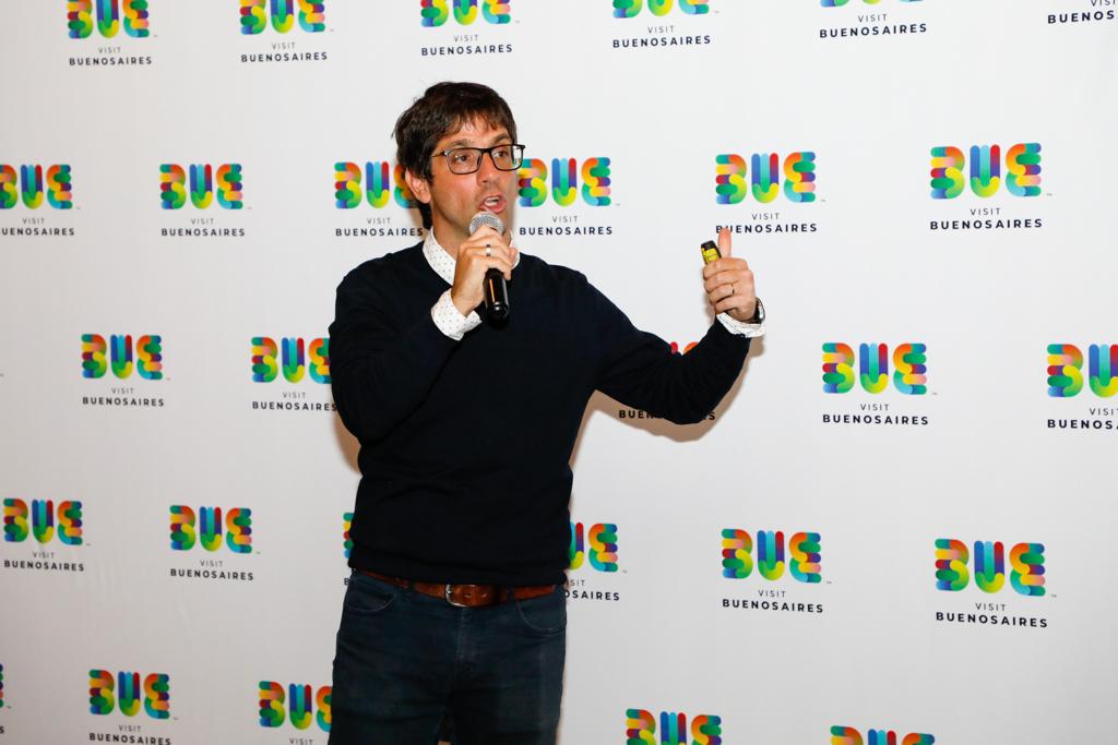 Visit Buenos Aires apresenta novos atrativos para 100 profissionais em SP; fotos 2 Hector Gatto, da prefeitura de Buenos Aires, falou sobre os esforços do destino para se tornar um importante polo gastronômico.