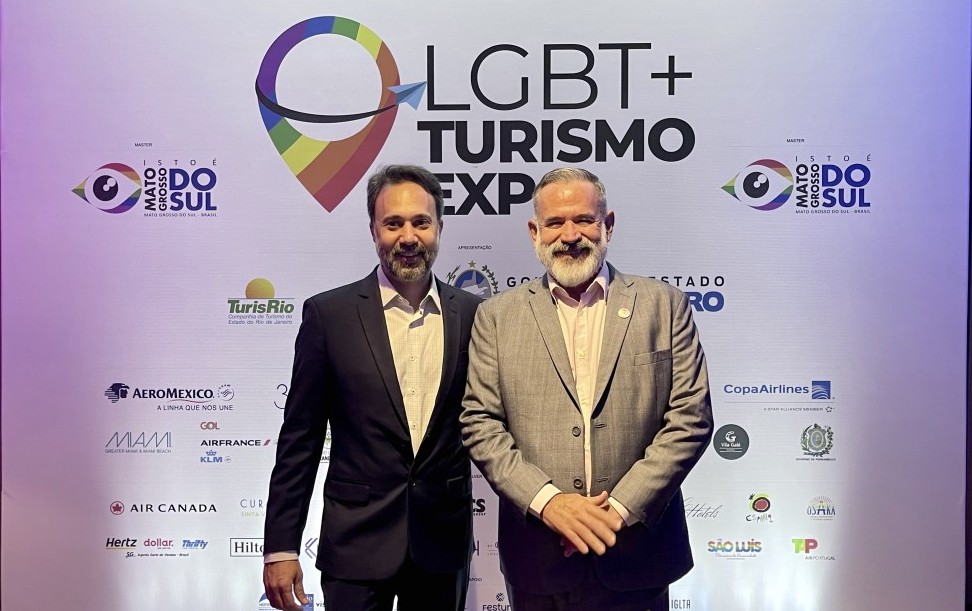 Alex Bernardes com Clovis Casemiro, da IGLTA