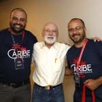 Drausio Tabuso, da Tabuso Turismo, entre Leandro Roberto, e Thiago Benatti, da ViagensPromo Drausio Tabuso, da Tabuso Turismo, entre Leandro Roberto, e Thiago Benatti, da ViagensPromo