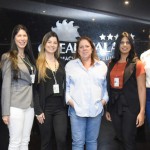 Juliana Delgado; Daniela Amorim; Miriam Silva; Ana Paula Vieira; Luana Silva; e Luana Fernandes, representantes do hotel Ocean Palace