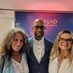 Mari Masgrau, M&E, André Roger, Gerente Regional da America do Sul - Oficina de Turismo Curaçao, e Janaina Araújo, Gerente Curaçao Brasil Mari Masgrau, M&E, André Roger, Gerente Regional da America do Sul - Oficina de Turismo Curaçao, e Janaina Araújo, Gerente Curaçao Brasil