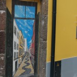 Na rua Santa Maria, projeto “Arte de Portas Abertas”