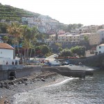 Vinhedos e casario nas encostas de Câmera de Lobos