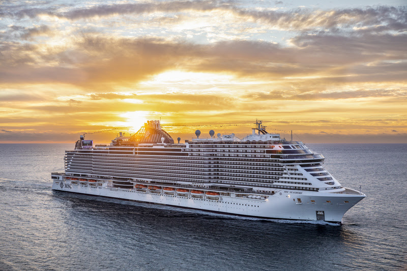 MSC revela oferta gastronômica e entretenimento do MSC Seashore; fotos 1 14 november 2021, MSC Seashore's first arrival in Miami - Photo credit Michel Verdure