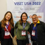 Silvia Mitie e Patrici Ishi, da Mititur Viagens e Turismo, e Fabio Viana, da Cativa Operadora Silvia Mitie e Patrici Ishi, da Mititur Viagens e Turismo, e Fabio Viana, da Cativa Operadora