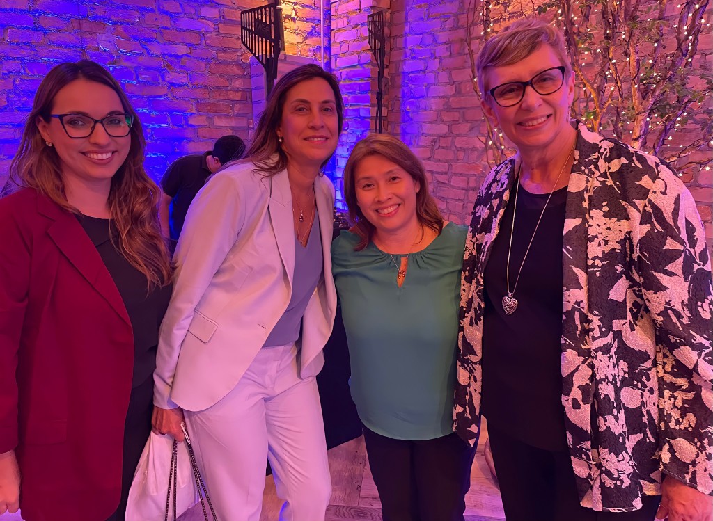 Kissimmee reúne 70 profissionais do trade e destaca novidades em evento em São Paulo 3 Ana Ligia Moura e Liliane Jacob, da Abreu, junto com Andrea Kubo da ViagensPromo e Barbara Picolo da ETS