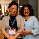 Julia Yamanishi, da American Arlines, e Jussara Haddad, do Consulado Americano Julia Yamanishi, da American Arlines, e Jussara Haddad, do Consulado Americano