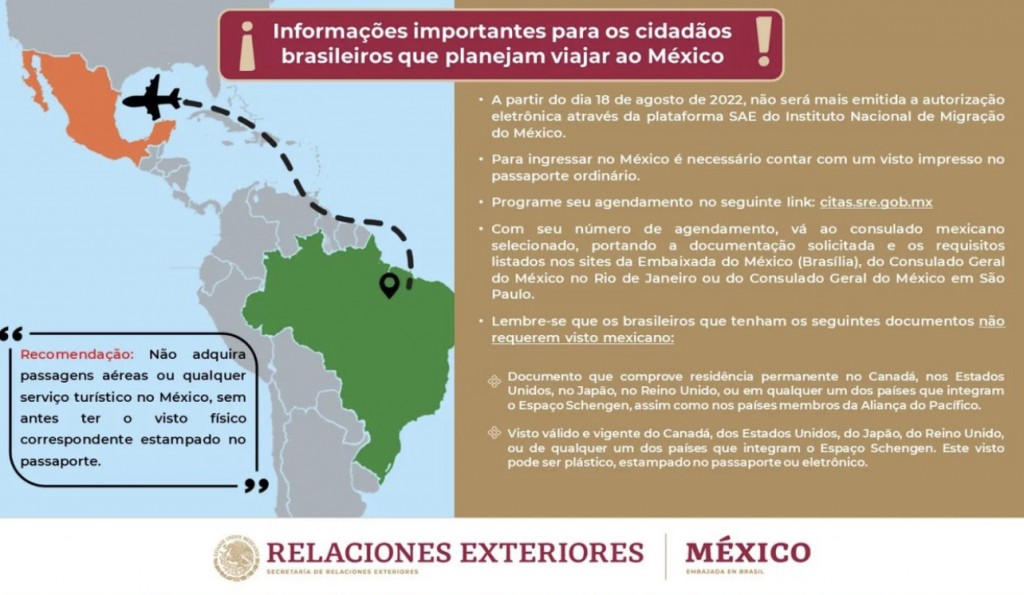 Embaixada do México alerta: não adquira passagens ou passeios antes de obter o visto físico 2 72717