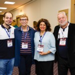 Paulo Vanali, Bárbara Picolo e Michael Barkoczy, da ETS, com Jussara Haddad, do Consulado Americano Paulo Vanali, Bárbara Picolo e Michael Barkoczy, da ETS, com Jussara Haddad, do Consulado Americano