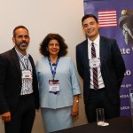 Fabiano, Jussara Haddad e Joshua, do Consulado Americano