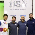 Adonai Filho, da BWT Operadora; Fabio Buosi e Roberto Oliveira, da Universal Travel Assistance; e Gabriel Cordeiro da BWT Operadora  (Foto Ana Azevedo:M&E)