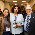 Indira Thyeme e David Leslie, do Visit Tampa Bay, com Jussara Haddad, do Consulado Americano Indira Thyeme e David Leslie, do Visit Tampa Bay, com Jussara Haddad, do Consulado Americano