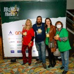 Rute Silva, da Agora Vai Viagens, Daniel Schattan, da Viventtos, Talitha Leão, da LT Viagens, e Hilda Sumi, da HS Turismo